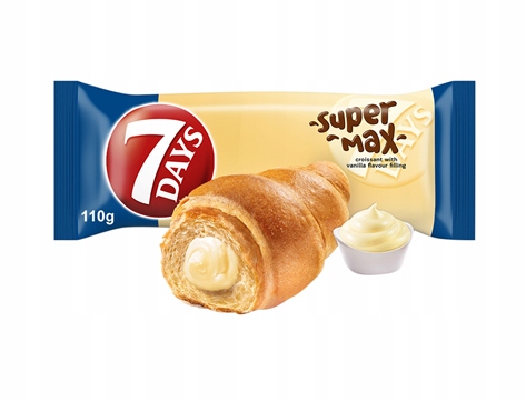 Levně 7DAYS Max Rohlíček s vanilkovou náplní 20 x 110 g