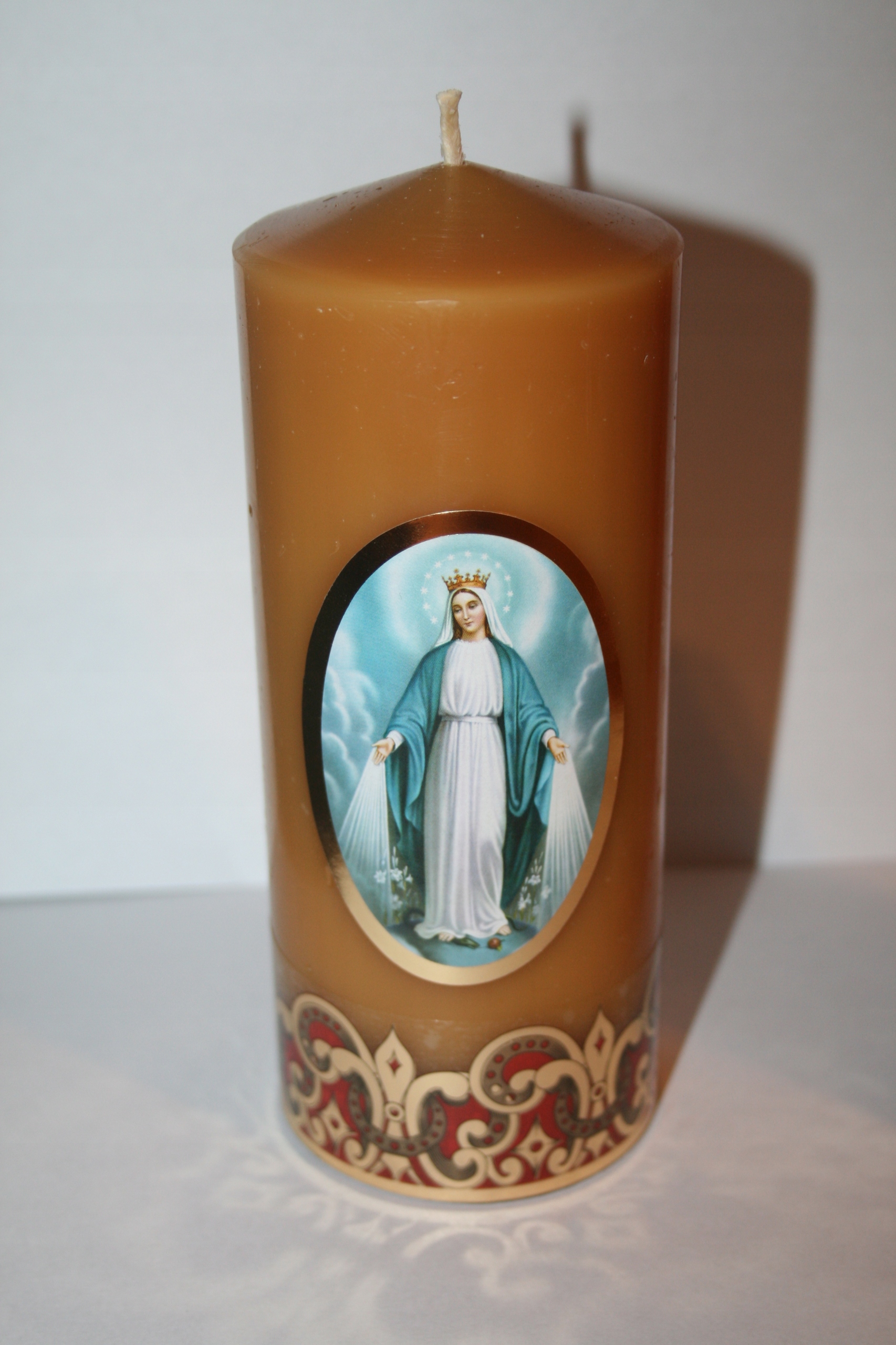 

16cm Gruba gromnica woskowa 3 dni ciemności Maryja