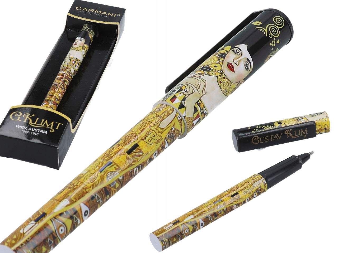 

Długopis ozdobny G Klimt Adele czarny Carmani 1szt