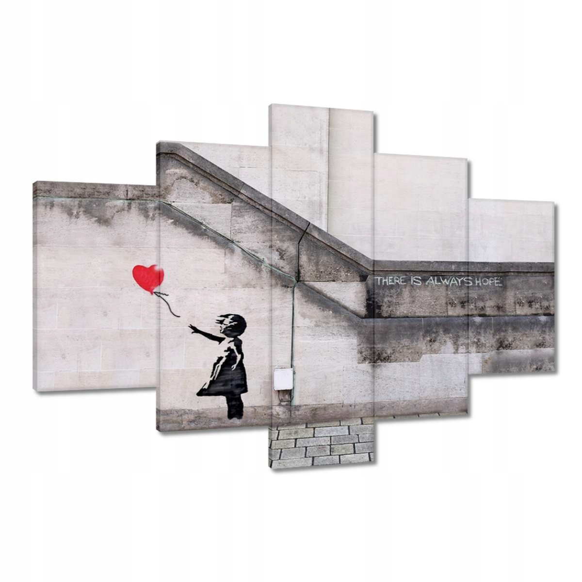 Obrazy 120x80 Banksy Dívka Balónek