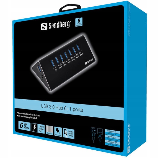 133-82 Sandberg 133-82 Sandberg Hub Usb 3.0 pro Sandberg 133-82