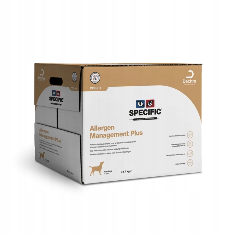 Specific Cod-hy Allergen Management Plus 3 x 4 kg -12 kg dla psa z alergią