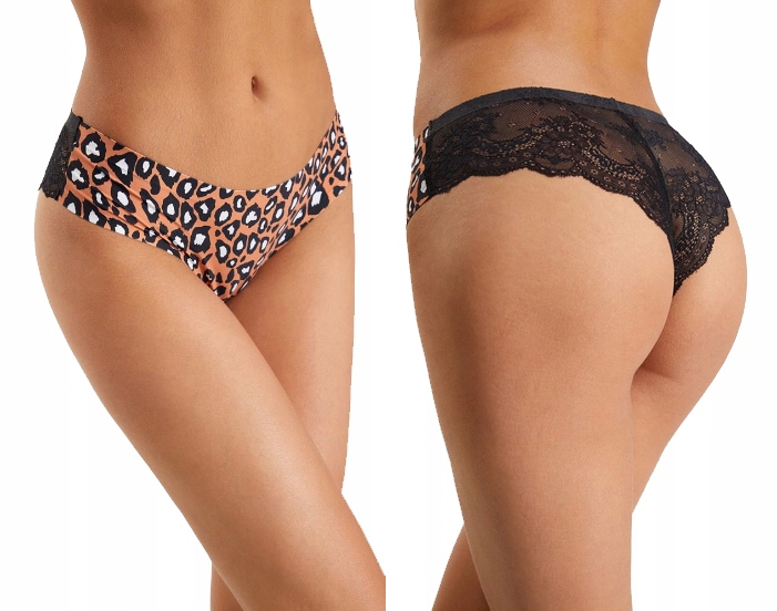 

Julimex Tanga Figi Damskie Bezszwowe Panther L