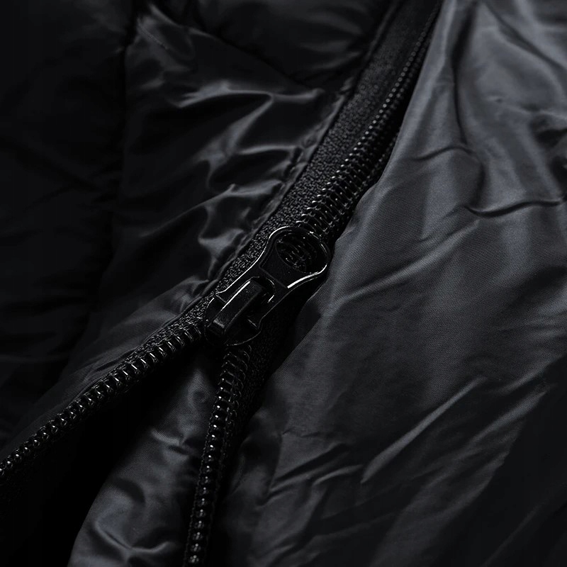 MĘSKA ZIMOWA KURTKA PUCHOWA OCIEPLANA PIKOWANA PLUS SIZE Z KAPTUREM 3XL Kolor czarny