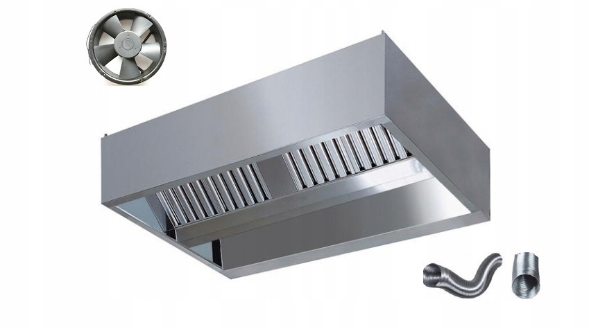 Okap Gastronomiczny Centralny 240x80x40 Wentylator