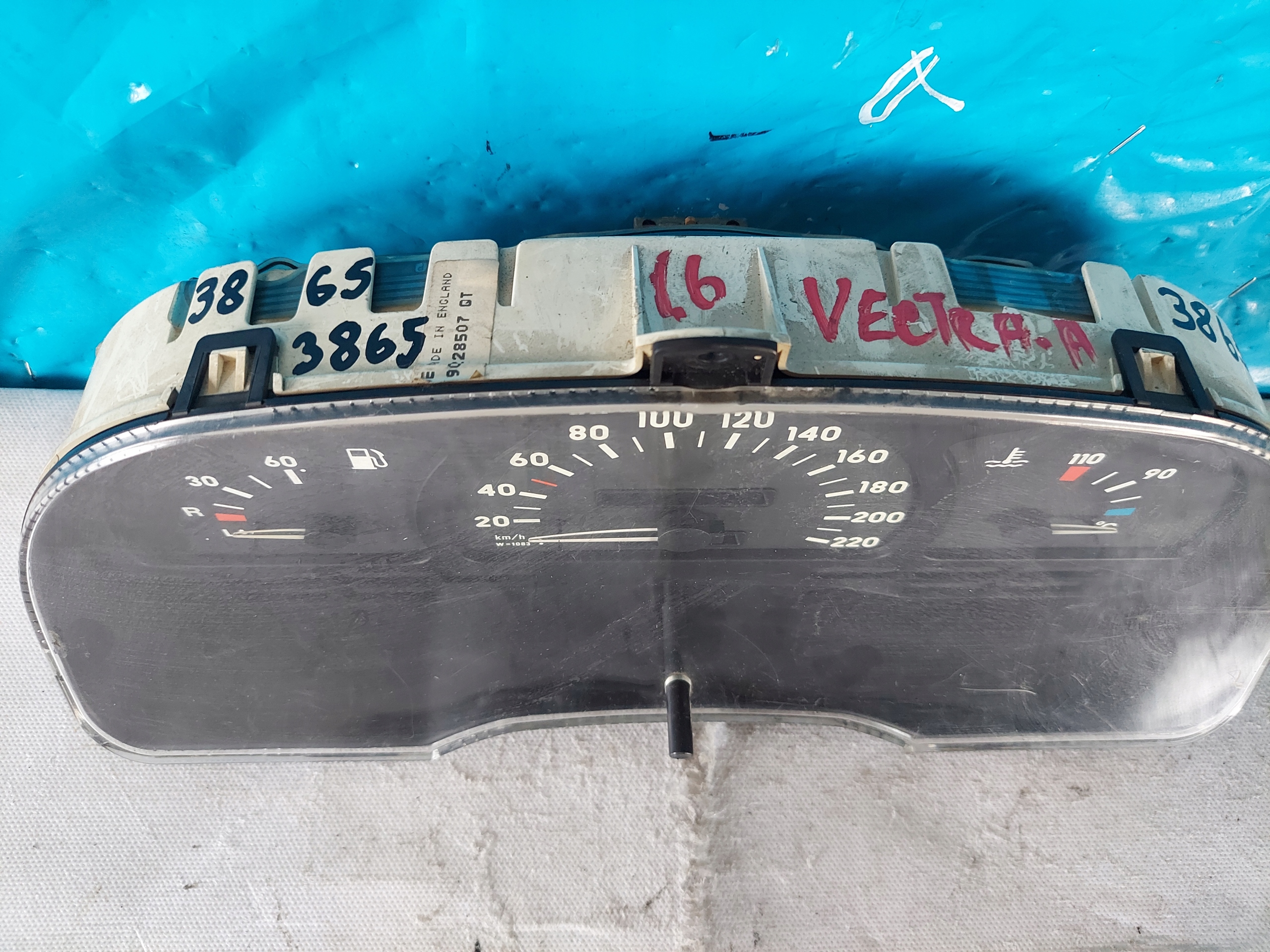 dials clock VECTRA A 1.6 B 90228507QT