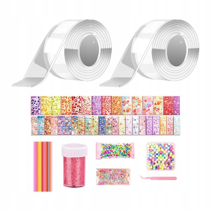 ZESTAW DO ROBIENIA TAŚMA NANO PUSZCZAĆ BAŃKI DIY , PREZENT NA DZIEN DZIECKA Kod producenta DIY Party Favors
