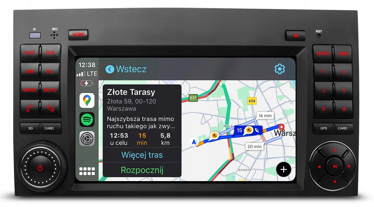 Mercedes Sprinter Crafter W169 W245 Vito Android Carplay Radio Nawigacja