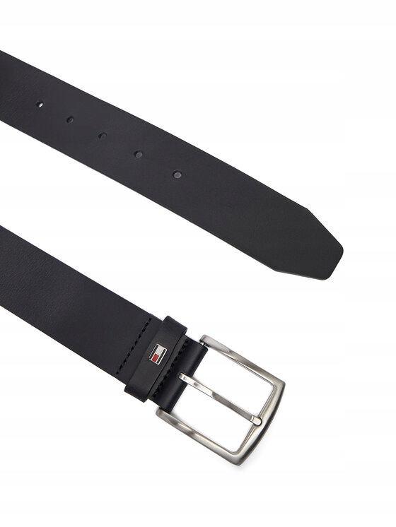 Tommy Hilfiger Černý Pásek Z Kůže S Klasickou Přezkou 105 7BA
