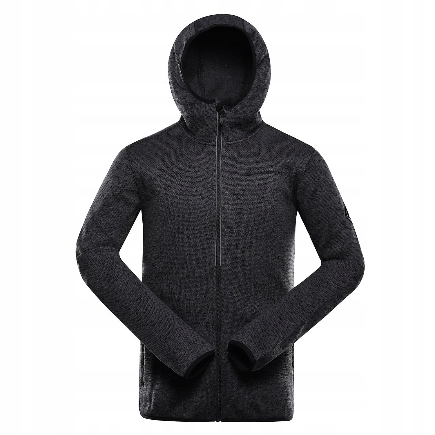 Bluza męska ciepła polarowa z kapturem Alpine Pro Zeg 2 k.ciemnoszary r.3XL