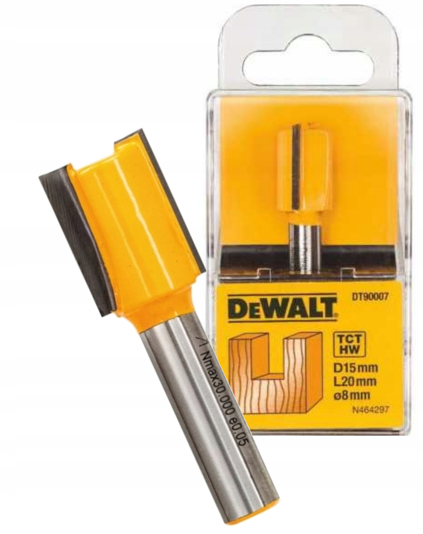 

Frez do rowków drewno prosty 15mm DeWALT