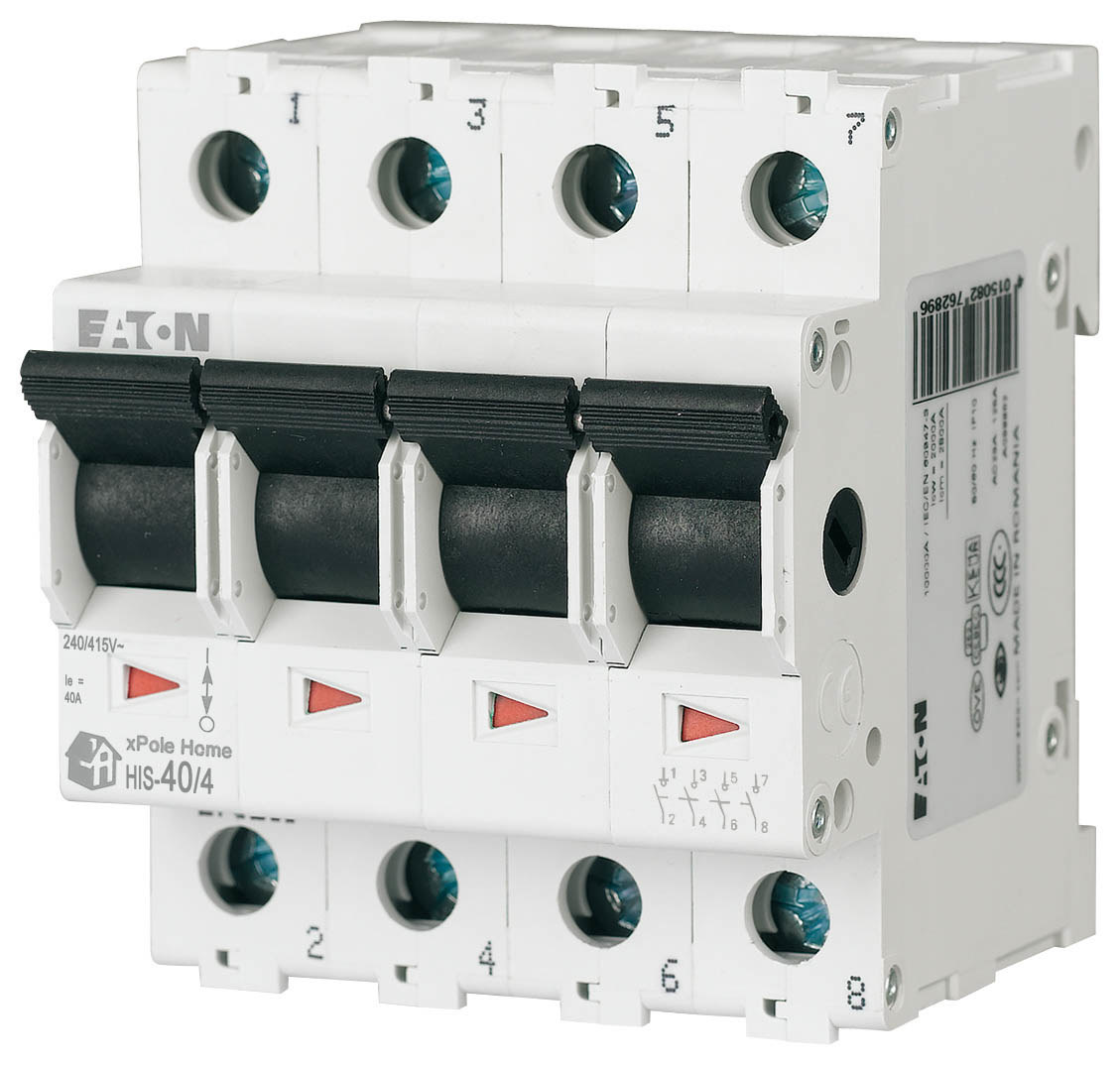 Hlavní (izolační) odpojovač 40A, 4-pólový HIS-40/4