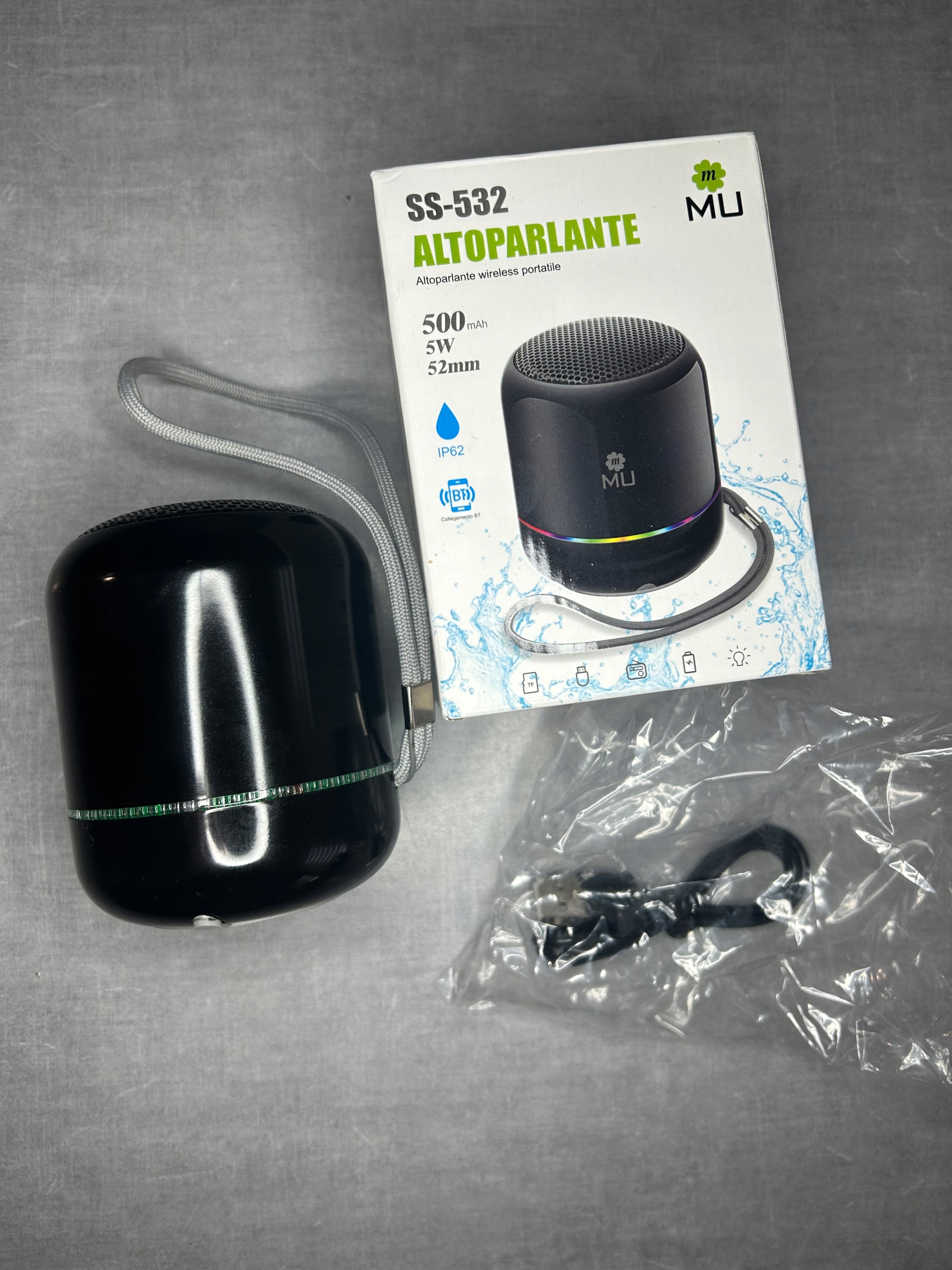 GŁOŚNIK PRZENOŚNY BLUETOOTH CZARNY SS-532 Model SS-532