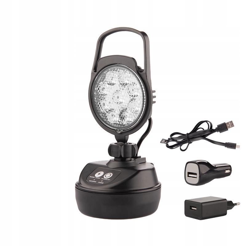 Halogenová pracovní lampa 9xLED 9W připojení