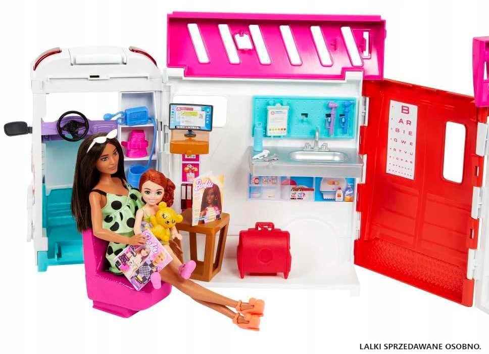 BARBIE HKT79 Karetka Mobilna klinika Model HSK 5
