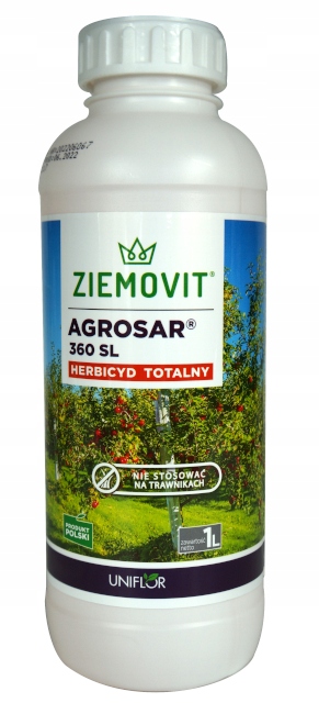 AGROSAR 360 SL 1L ZIEMOVIT NA CHWASTY TOTALNY (Agrosar 360SL 1L) • Cena