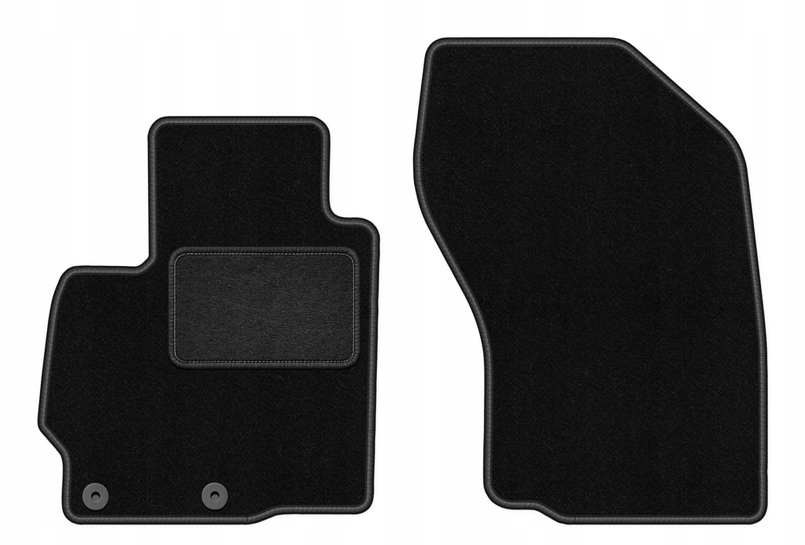 Dywaniki welurowe do Mitsubishi Outlander II 2006-2013 przód Lux czarne
