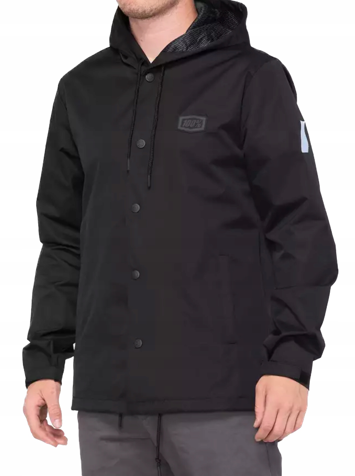 Cyklistická bunda 100% Apache Hooded Snap Jacket vel. L