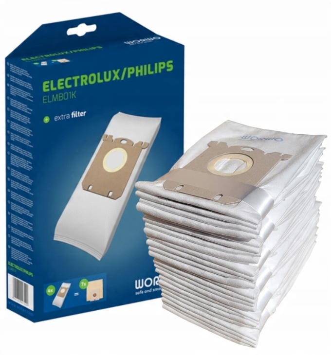 

Worki do Odkurzacza Electrolux Philips 24 Sztuki