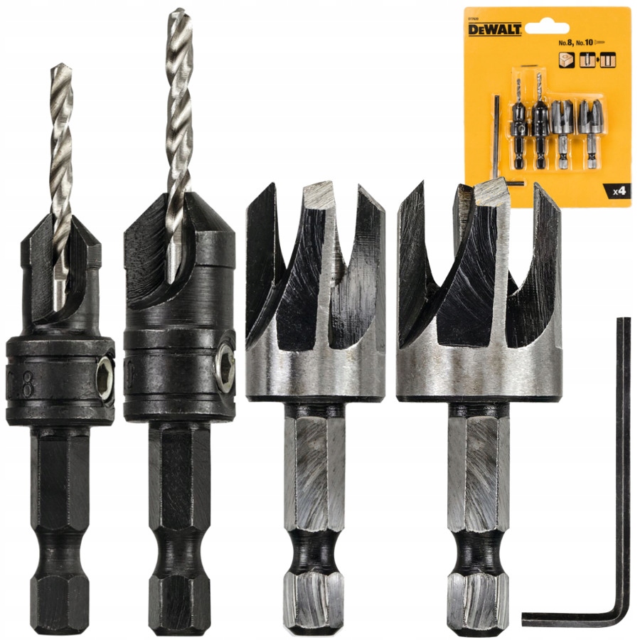 

Dewalt Zestaw do pogłębiania otworów 4szt DT7620
