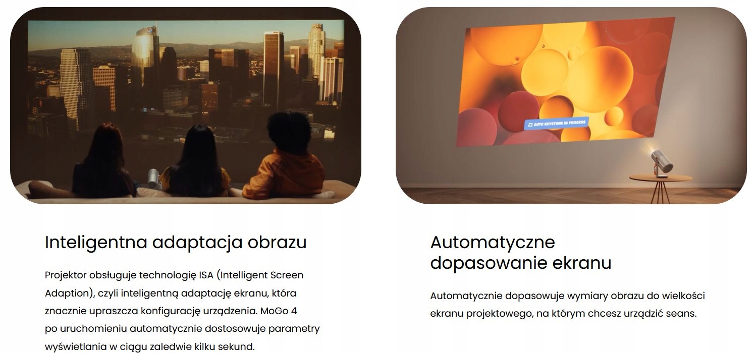 Проектор XGIMI MoGo 4 POWERBASE 2-в-1, багатофункціональний, з функціями масштабування