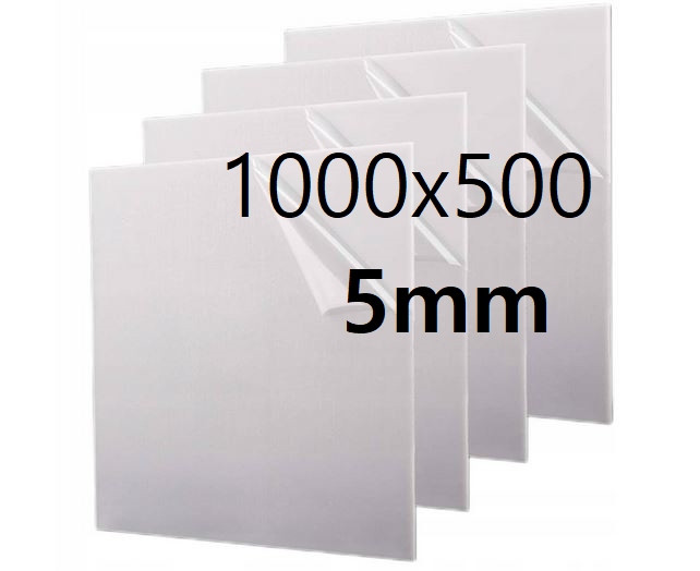 Plexi Plexa deska na míru mléčná opálová 100 cm x 50 cm x 5 mm