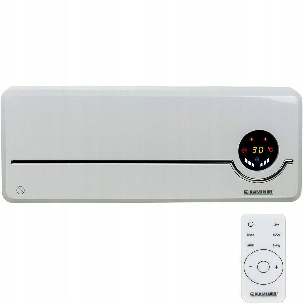 Kaminer 26389 Nástěnný teplovzdušný ventilátor Airo s Wifi, 2000 W, bílá