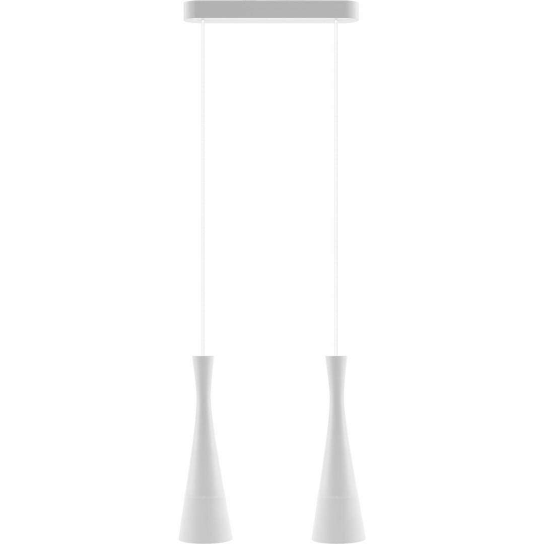 Biela závesná lampa Vegas 2 pl