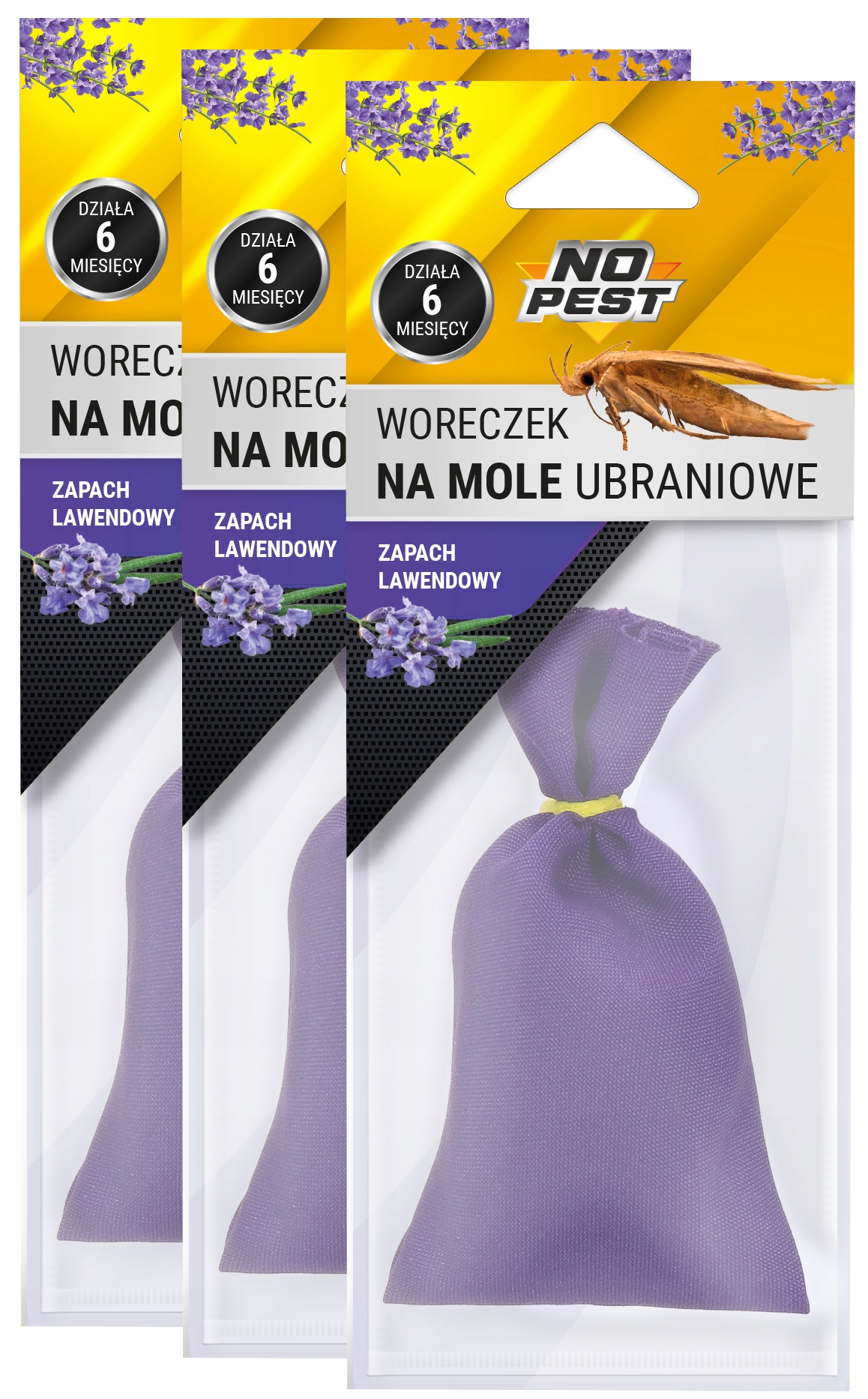 

Woreczek Na Mole Ubraniowe Lawendowy No Pest x3