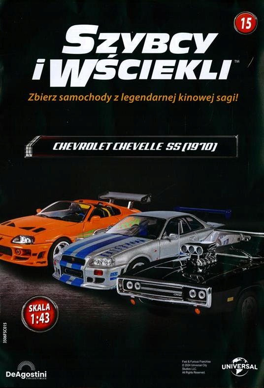 KOLEKCJA SZYBCY I WŚCIEKLI nr 15 - CHEVROLET CHEVELLE SS