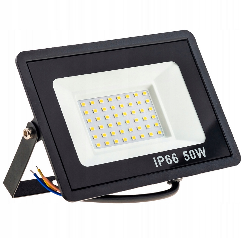 HALOGEN 50W REFLEKTOR zewnętrzny LAMPA NAŚWIETLACZ LED IP66 6000K