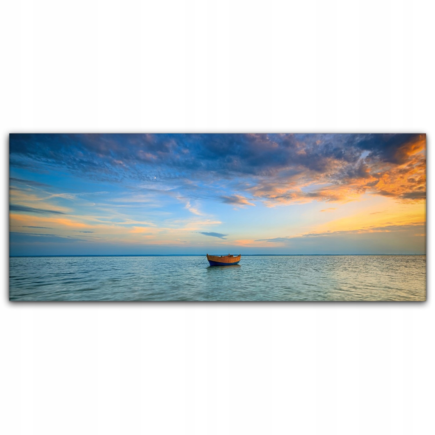 

foto-obraz na płótnie 125x50 Statek Zachód Słońca