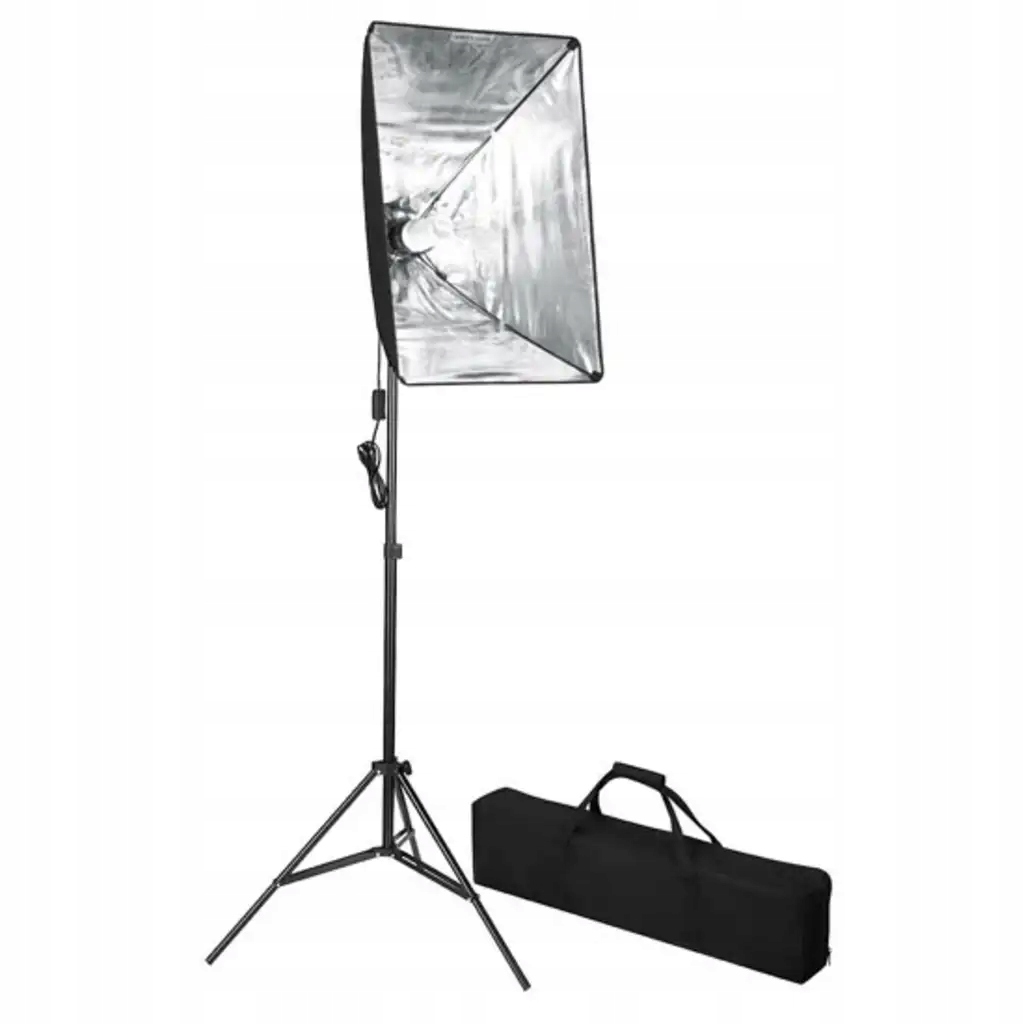 Profesjonalna Lampa Studyjna z Softboxem, 5500 K, 24 W, Statyw 78-230 cm