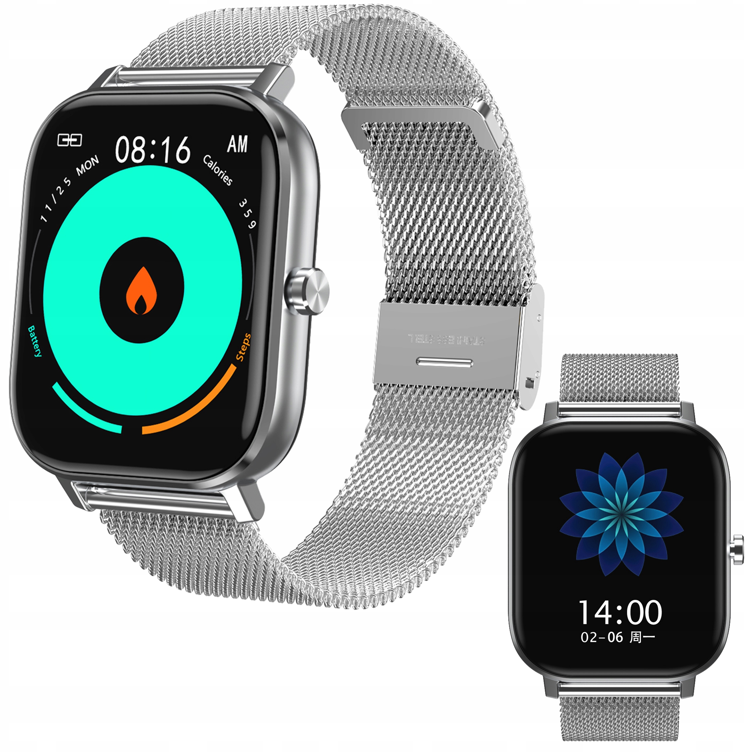 Smartband Smartwatch Zegarek Opaska Bluetooth Głośnik Powiadomienia Kroki