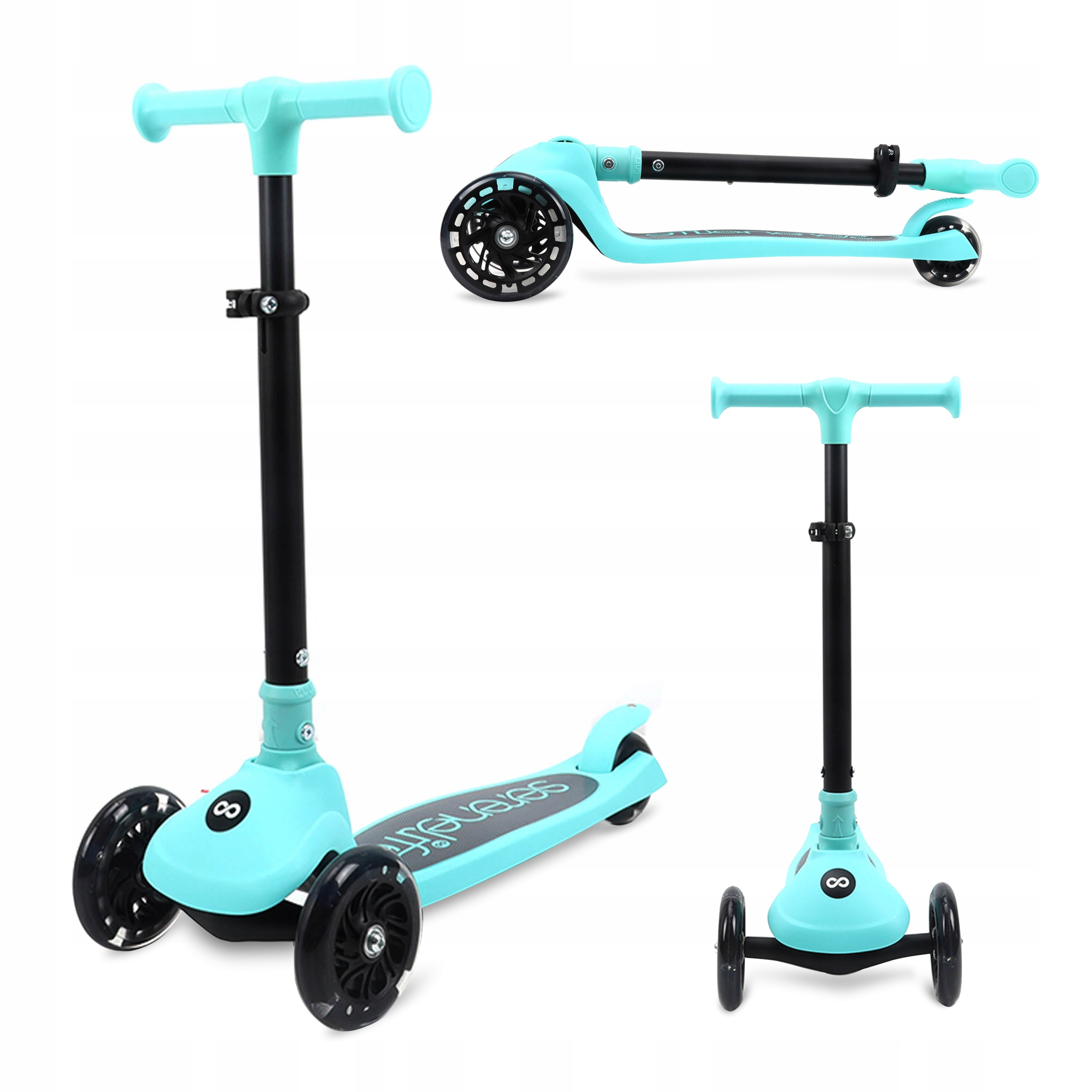 Hulajnoga Dla Dzieci 3-KOŁOWA Balansowa Z Kółkami Led Serenelife