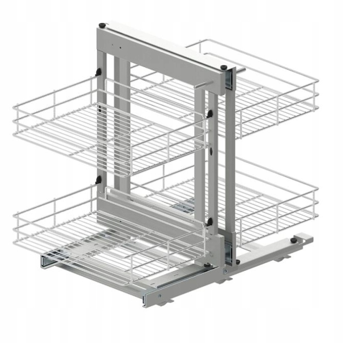Kosz narożny Magic Corner Rejs Maxima Classic 1200 Prawy – chrom