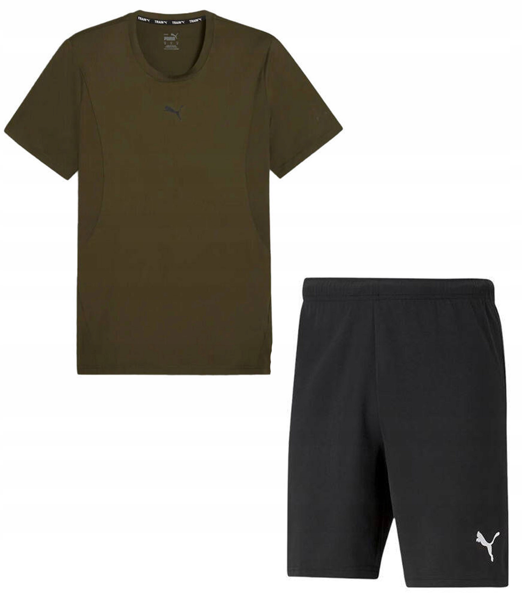 Pánský fitness set Puma – sportovní tričko a šortky, velikost S