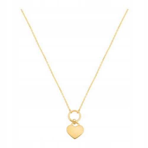 Náhrdelník ze zlata 585 s srdíčkem na Valentýna. Možnost regulace.
