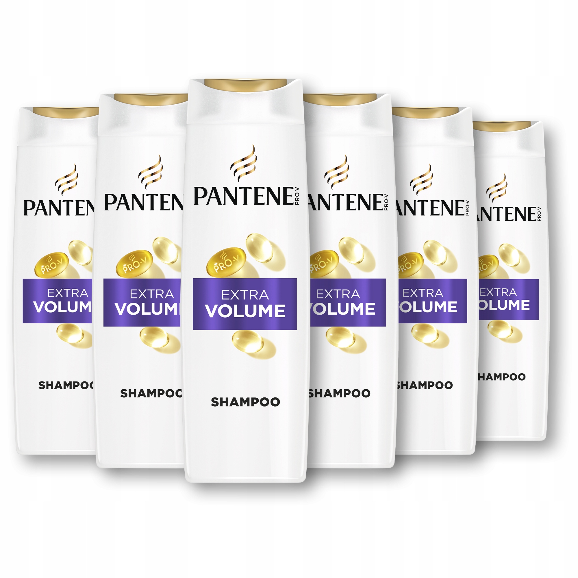 Pantene Pro-V Volume & Body Większa objętość Szampon do włosów, 6 x 400 ml