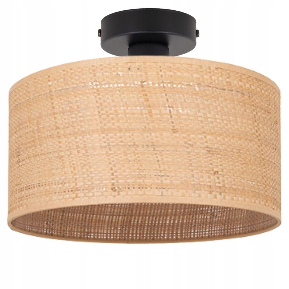 

Lampa Plafon 1PŁ Sufitowa Abażur Ratan 30CM Led