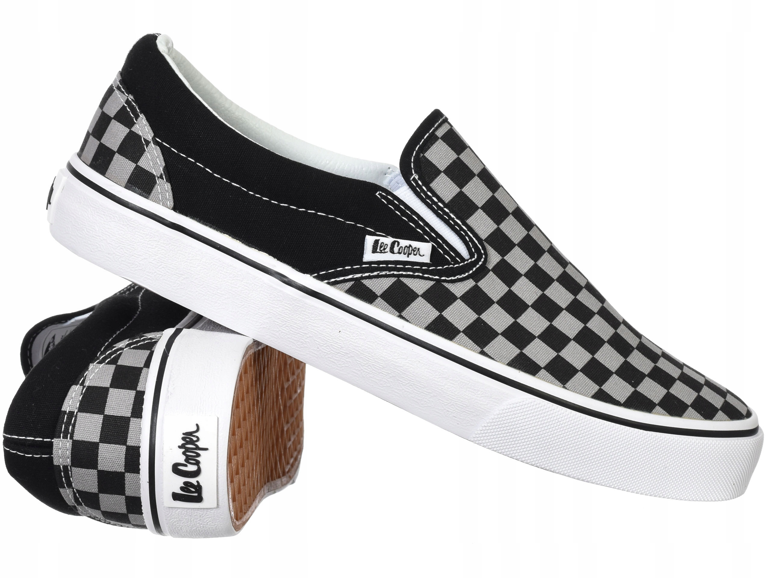 Buty Męskie Lee Cooper LCW-24-31-2230M trampki wsuwane sportowe Czarne