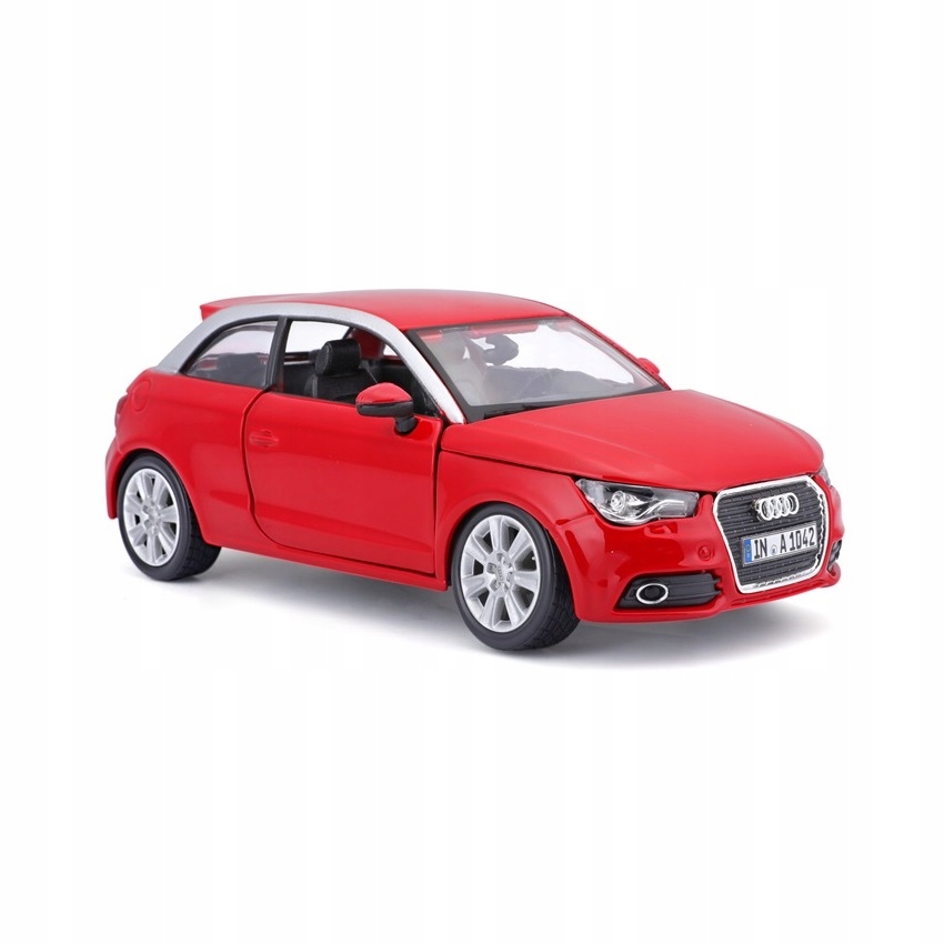 Audi A1 1:24 model Bburago 18-22127 czerwony
