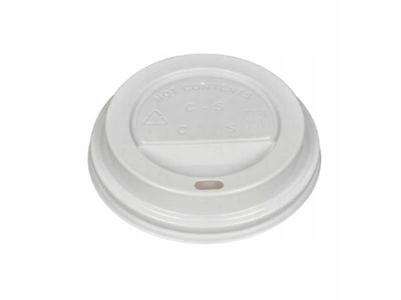 

Wieczka 80mm kubków papierowych 250ml białe 100sz