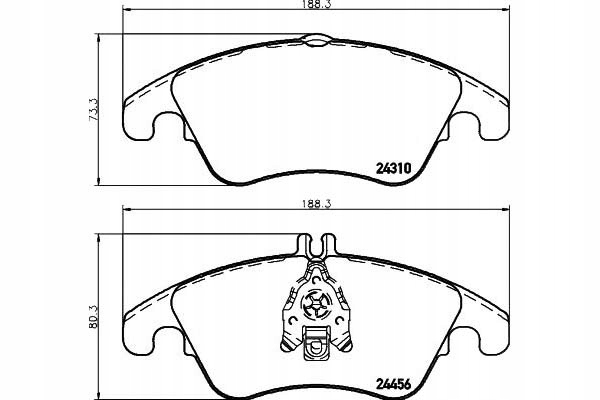 Textar Kostky Ham. Db Přední W204 280-350/W212/CLS Asistent řidiče #28