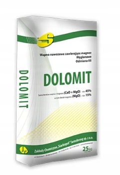 DOLOMIT WAPNO NAWOZOWE 25 KG MAGNEZ ODKWASZA