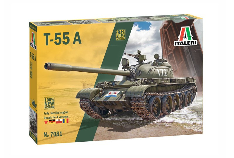 Model Ke Slepení Střední Tank T-55A (verze Pl)