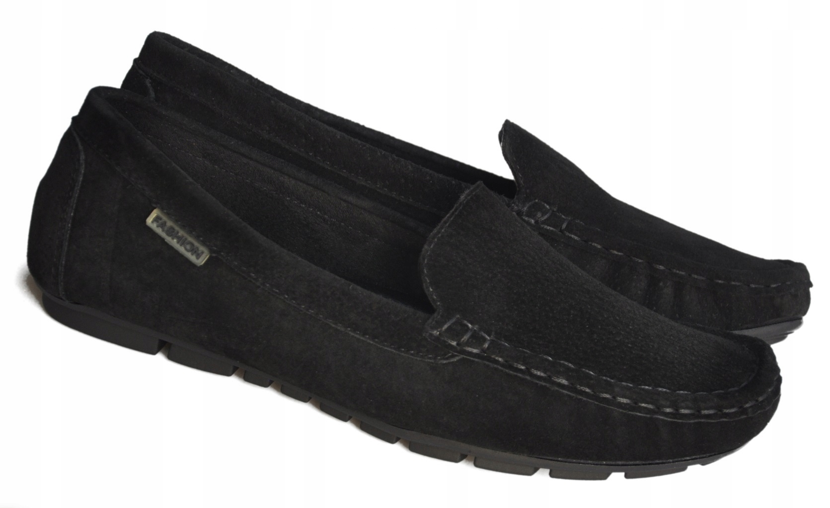 LINE2 Mokasyny CZARNE zgrabne wizytowe (36-41)r 40 Rozmiar (new) 40