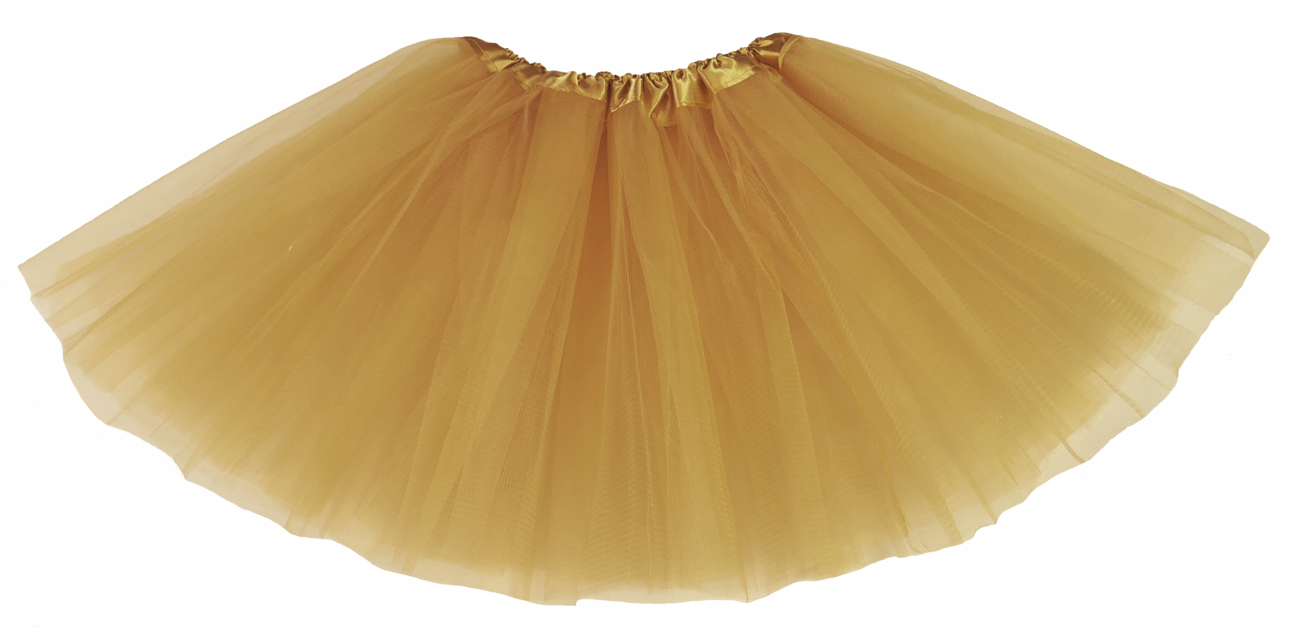SPÓDNICZKA TIULOWA SPÓDNICA TUTU 30 cm ZŁOTA