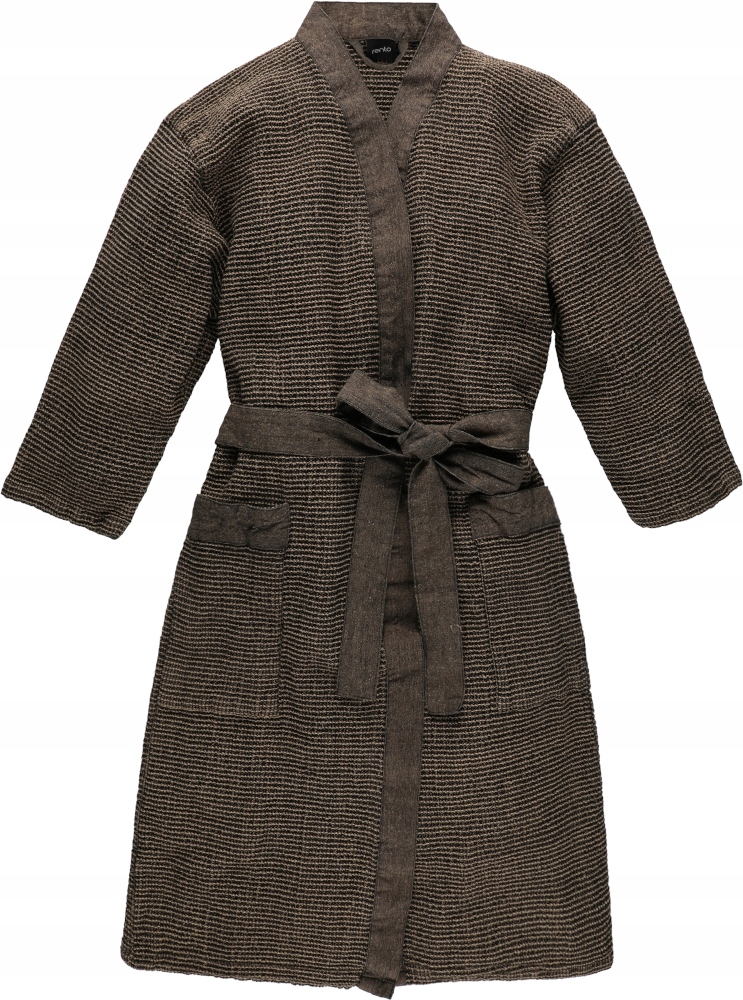 Szlafrok do sauny Rento brązowy S/M uniwersalny