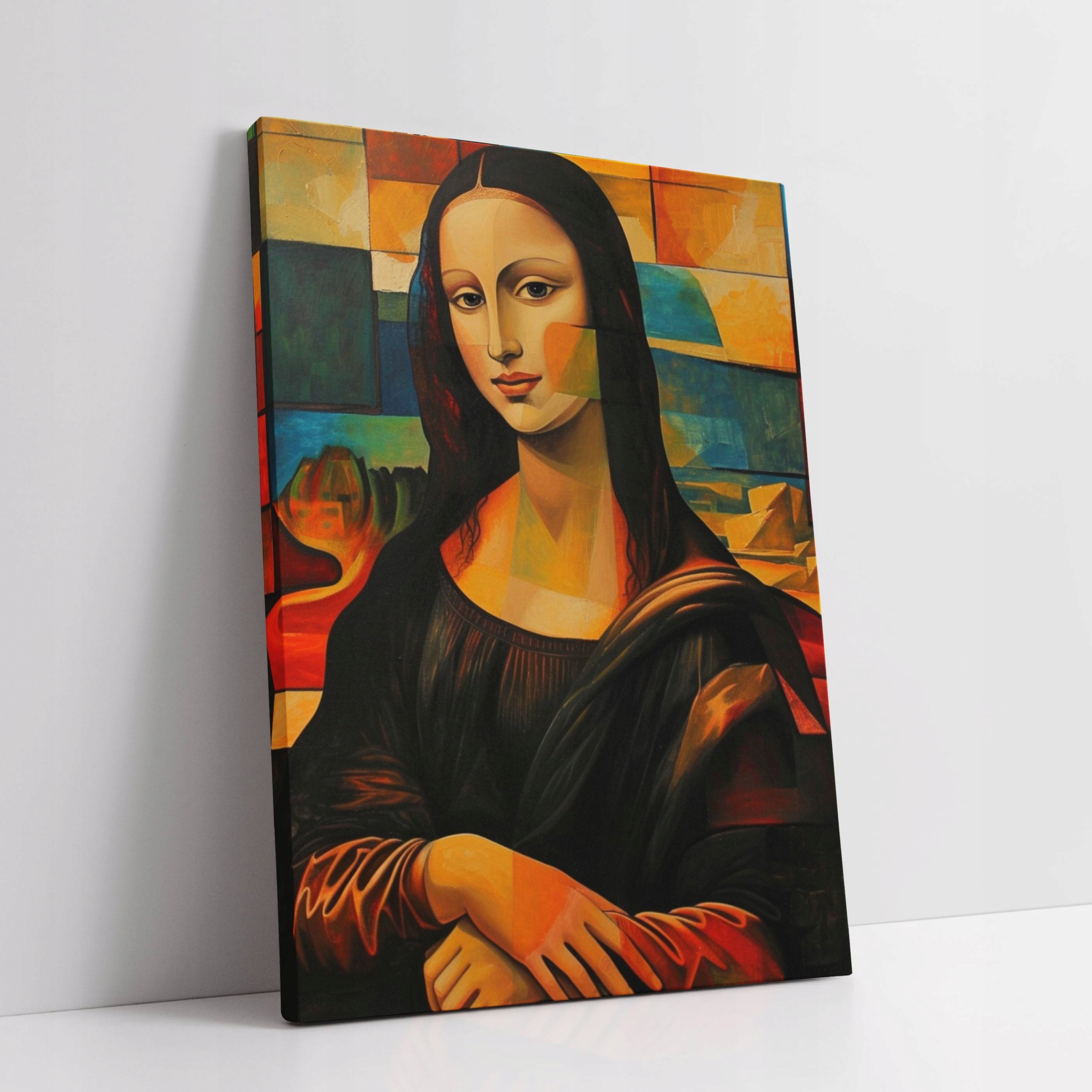 Obraz na plátně Mona Lisa ve stylu Picassa do bytu, pokoje, obýváku 60x80